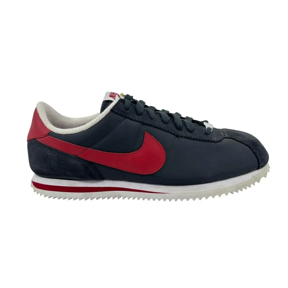 Nike Cortez Basic Nylon `06 Athracite Varsity Red White Mens Size 8.5 Sneaker