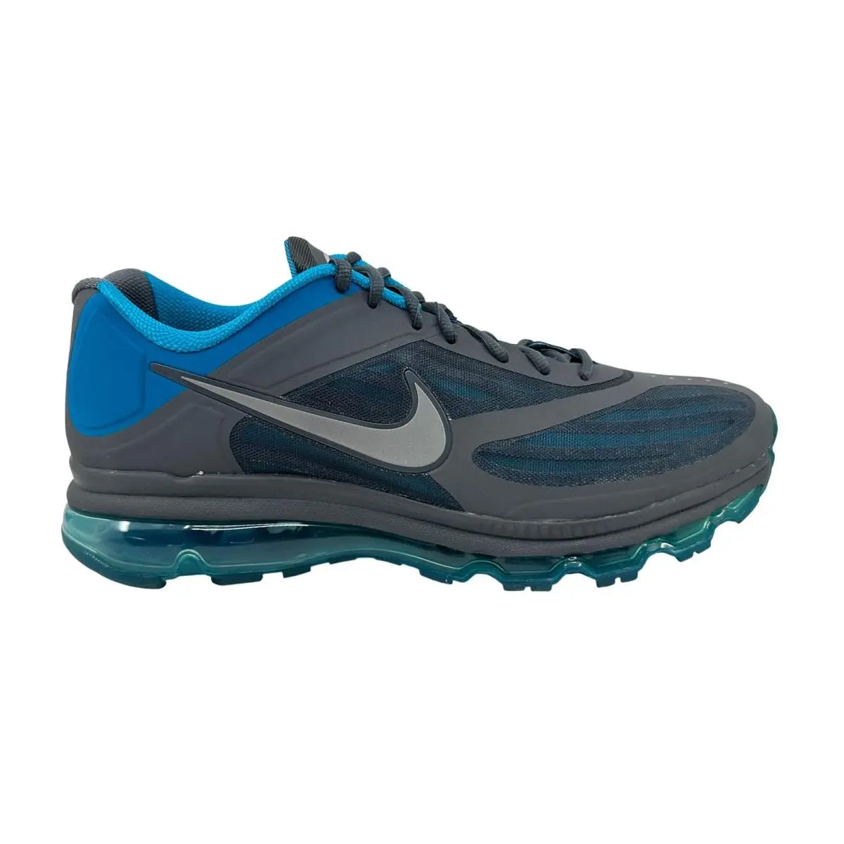 Nike Air Max Ultra Dark Grey Metallic Silver Turquoise Mens Size 13 Sneaker