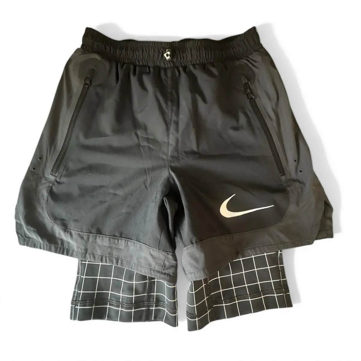 Nike x Off-white Collab Active Shorts Black Polyester Size XS