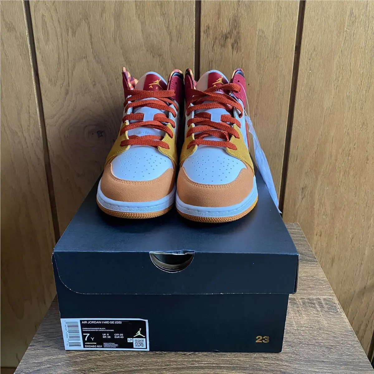 Nike shoes - Air Jordan 1 Mid GS - DX2460-601 - Red 0