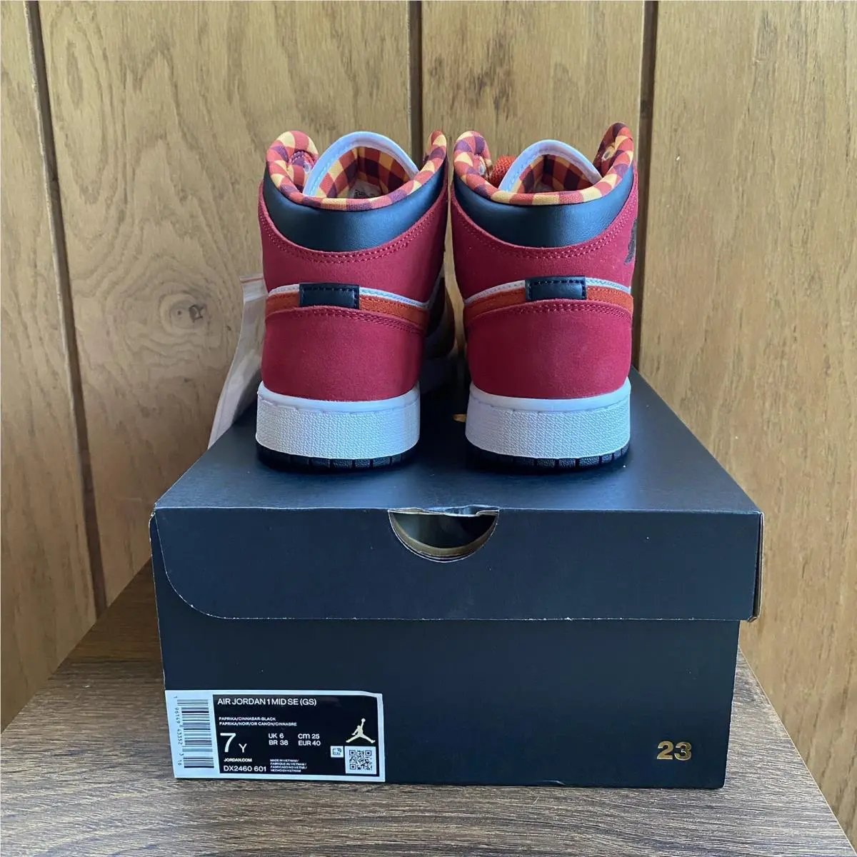 Nike shoes - Air Jordan 1 Mid GS - DX2460-601 - Red 1