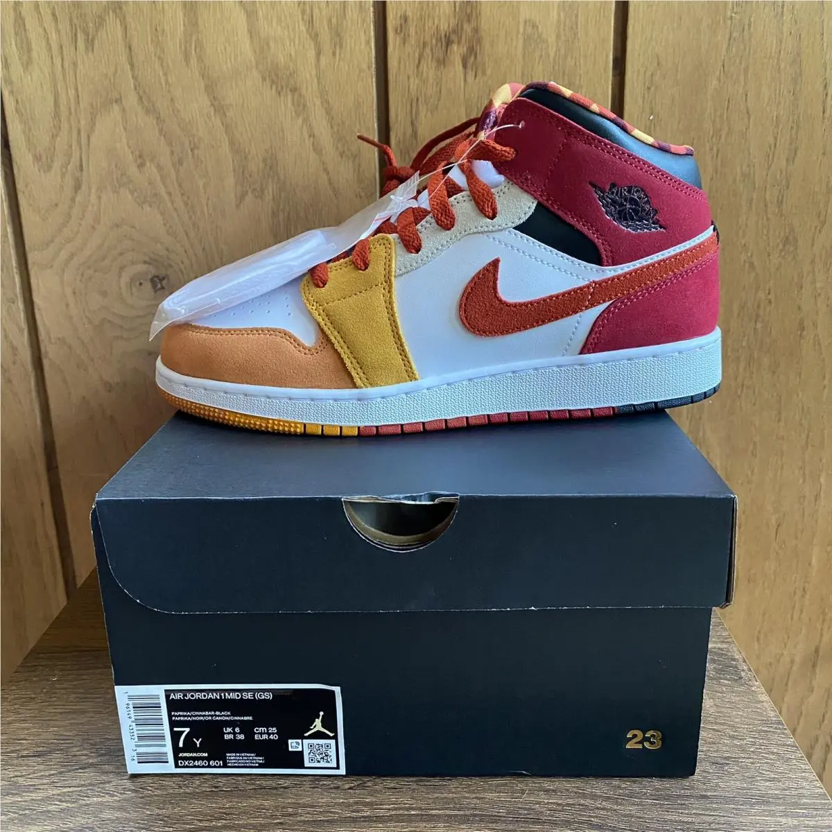 Nike shoes - Air Jordan 1 Mid GS - DX2460-601 - Red 3