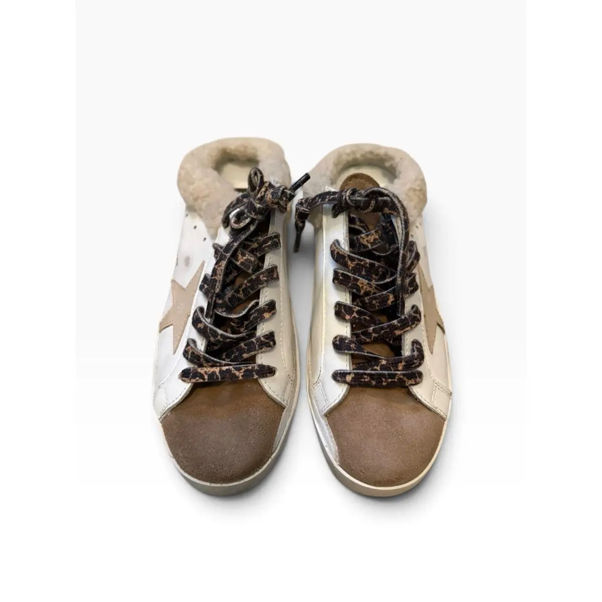 Golden Goose Super Star Sabot Shearling Sneakers Size 38