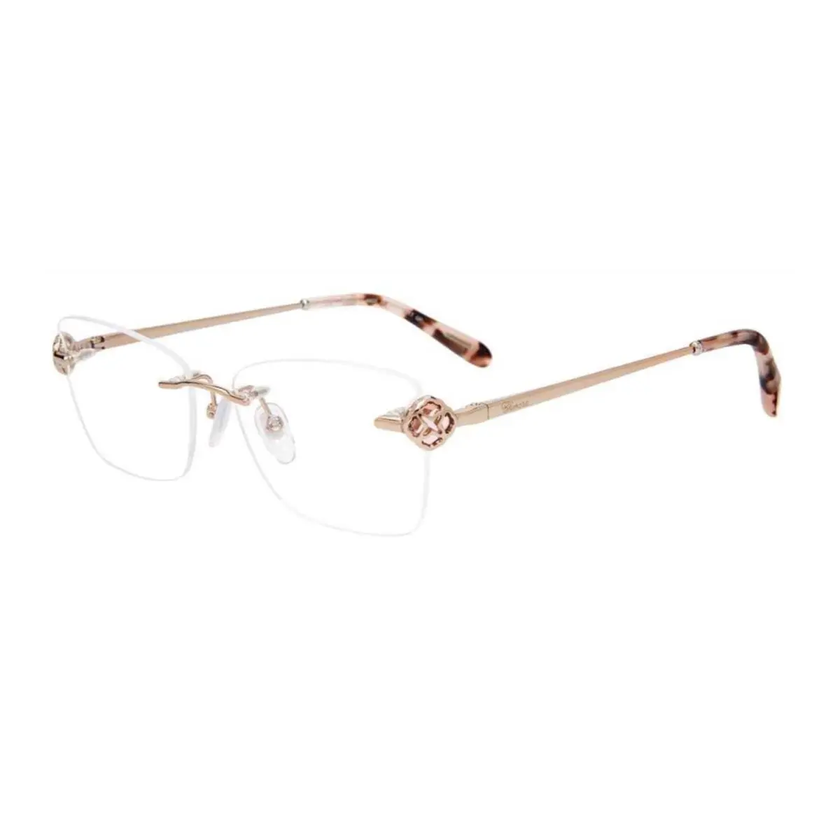 Demo Rectangular Ladies Eyeglasses VCHF86S 0A39 56 56-16-135 by Chopard