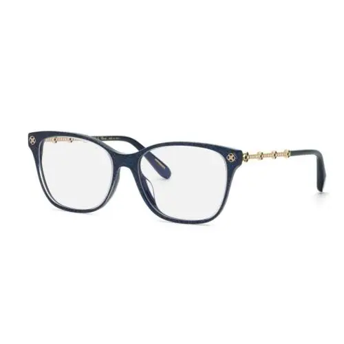 Chopard VCH352S 0Q66 Eyeglasses Women`s Shiny Black Full Rim Square Shape 54mm