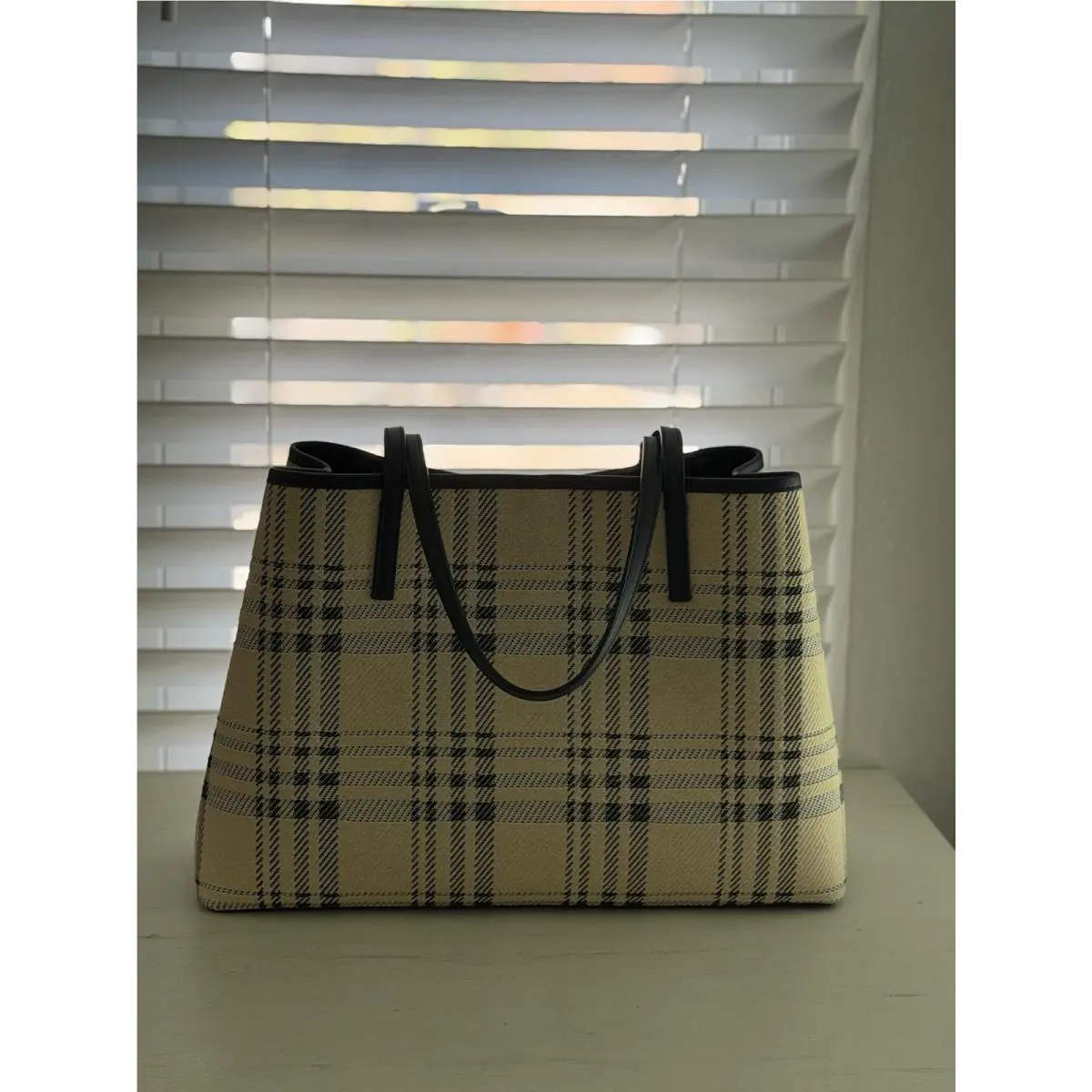 New‼ Tory Burch Blake Plaid Tote 188368