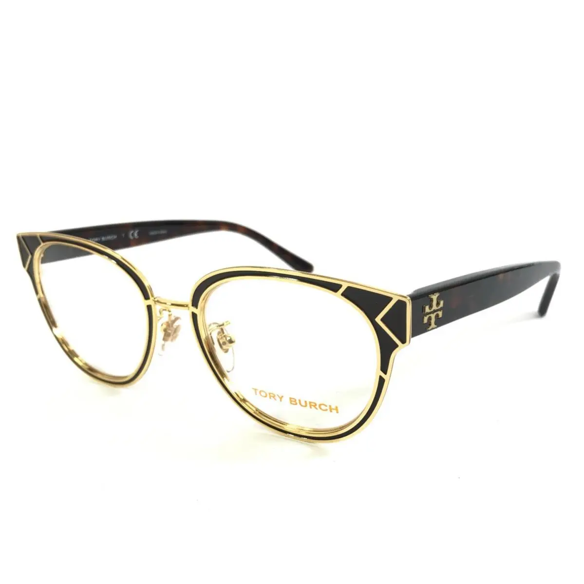 Tory Burch Eyeglasses Frame TY1055 3267 Tortoise Gold Cat Eye Full Rim 50-19-145