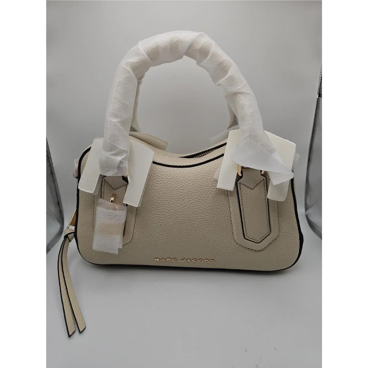 Marc Jacobs Drifter Small Satchel Pebbled Leather Marshmallow