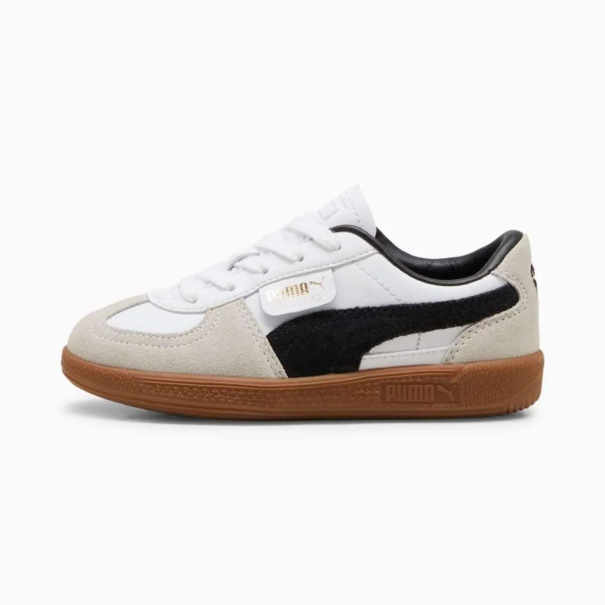 Puma Unisex Little Kid`s Palermo Leather Sneaker White/vapor Gray/gum - 39727601