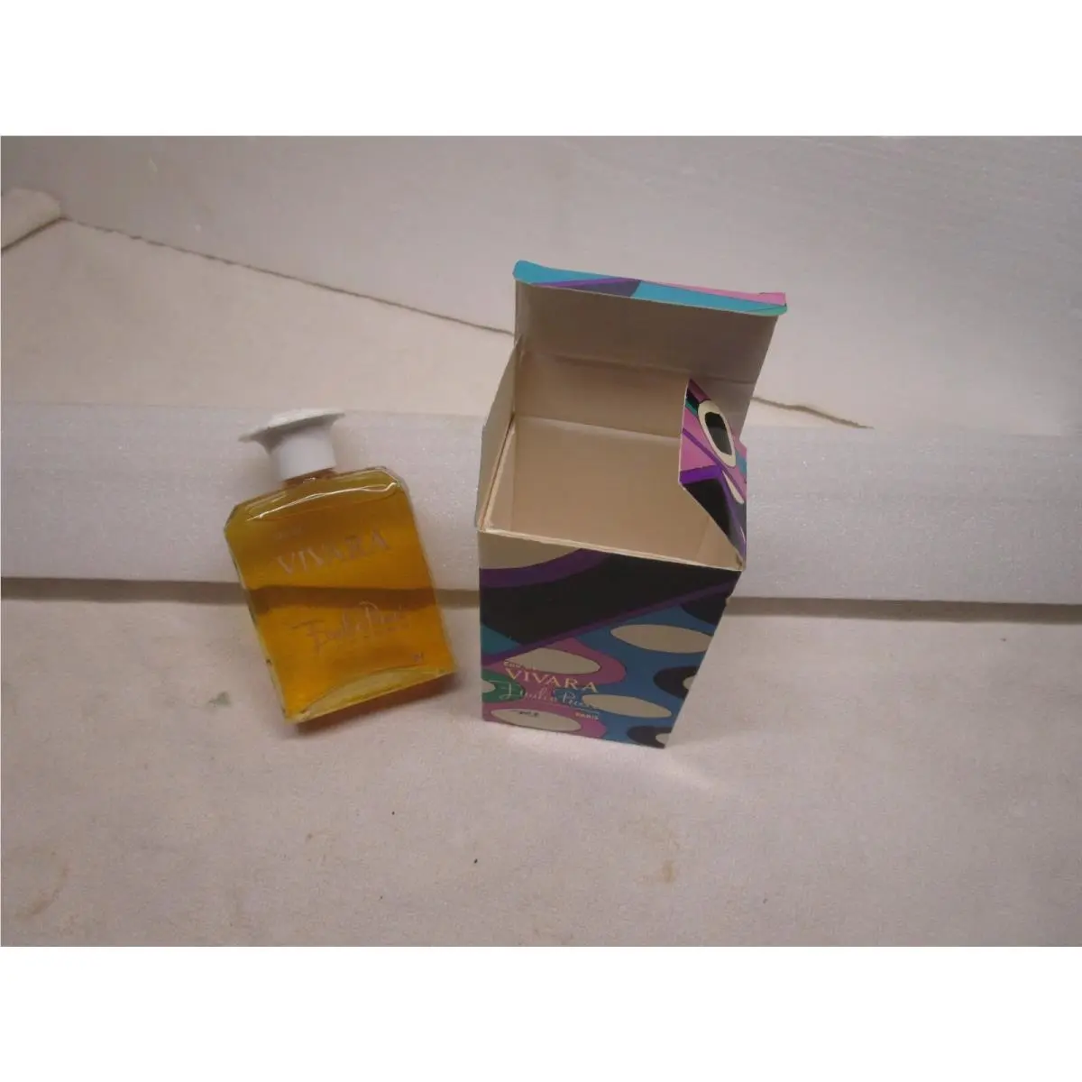 Vintage Emilio Pucci Eau De Vivara Bottle 4 oz Splash Old Stock Nos w/ Box