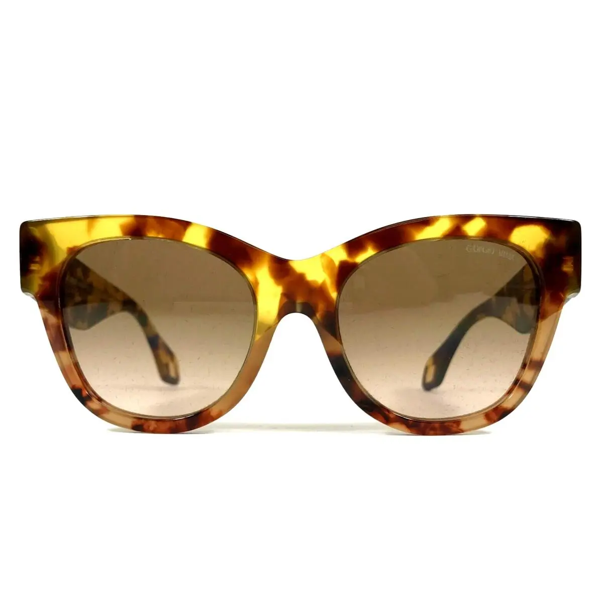 Sunglasses AR8195-U 6033/51 Red Havana Cat Eye w/ Gradient Brown by Giorgio Armani
