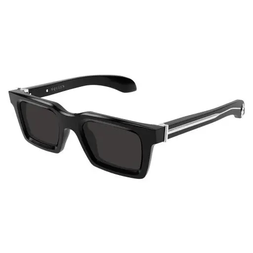 Alexander Mcqueen AM 0506S Sunglasses 001 Black by Alexander McQueen