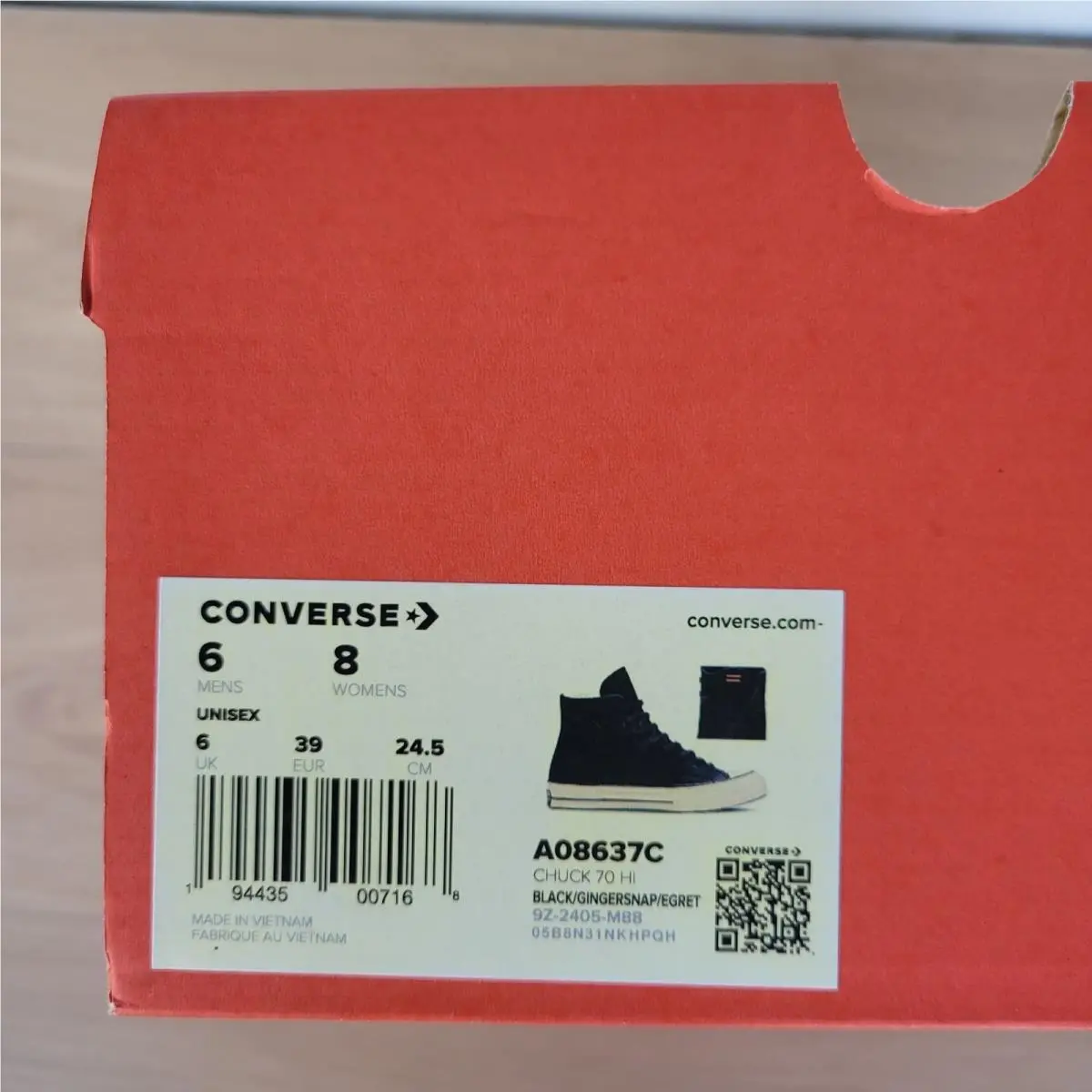 Converse shoes - Converse Chuck Taylor All Star Hi - A08637C - Black (UPC: 194435007168) 6