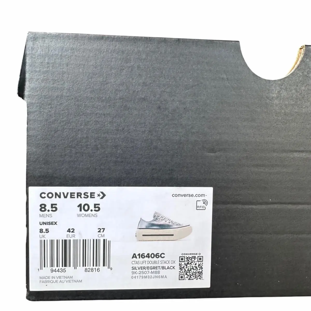 Converse shoes - Converse Chuck Taylor All Star Lift - A16406C - Silver (UPC: 194435828169) 6