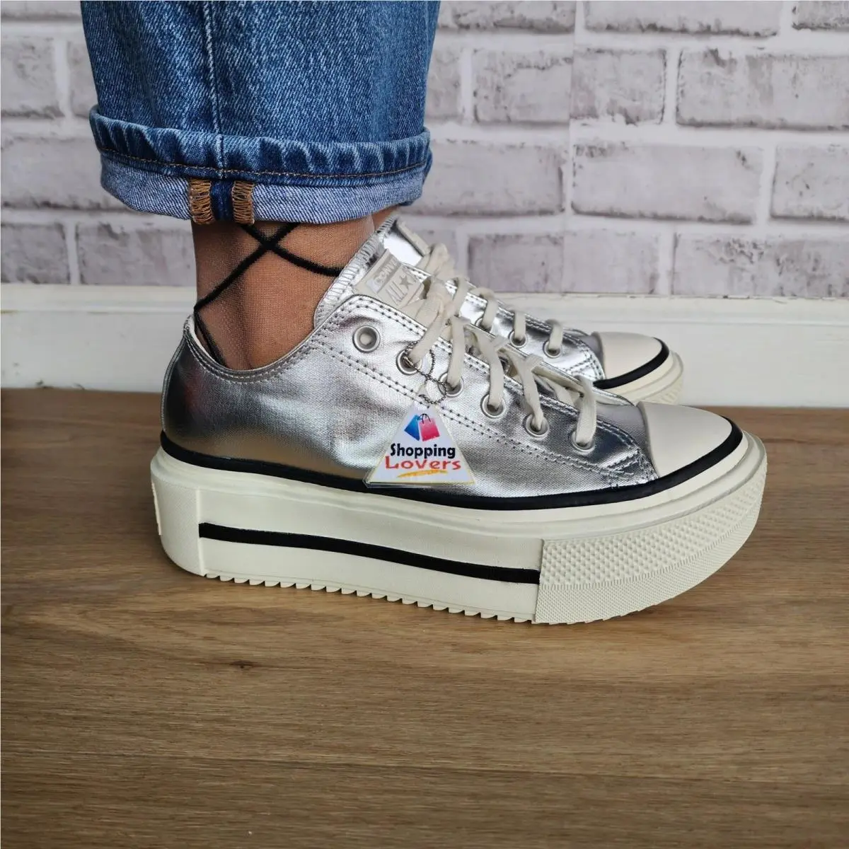Converse shoes - Converse Chuck Taylor All Star Lift - A16406C - Silver (UPC: 194435828169) 0