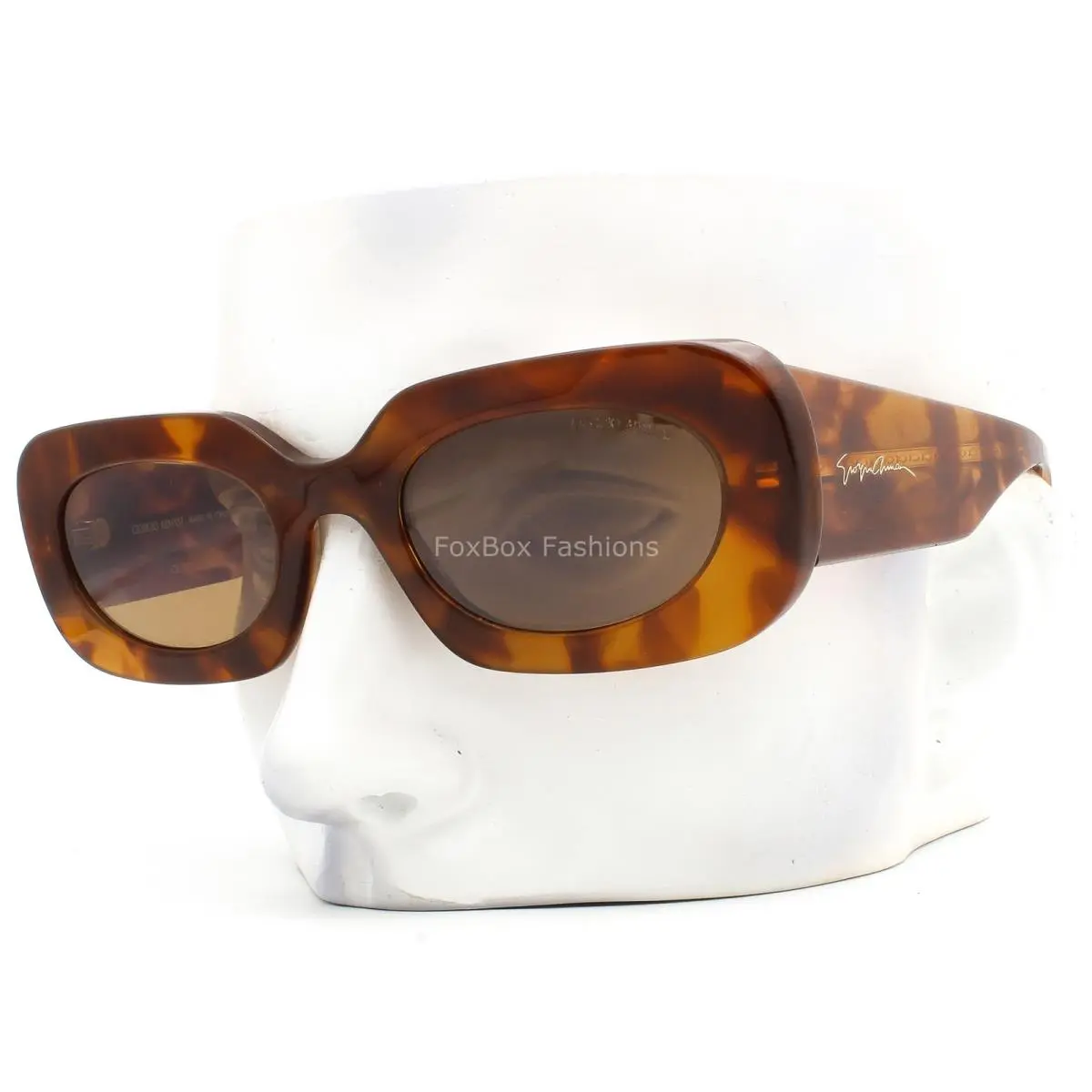 Giorgio Armani Sunglasses AR 8182 5988/33 Red Brown Yellow Havana with Case