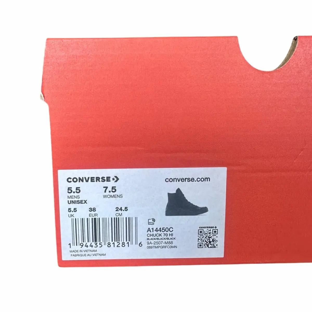 Converse shoes - Converse Chuck 70 - Chuck - A14450C - Black (UPC: 194435812823) 6