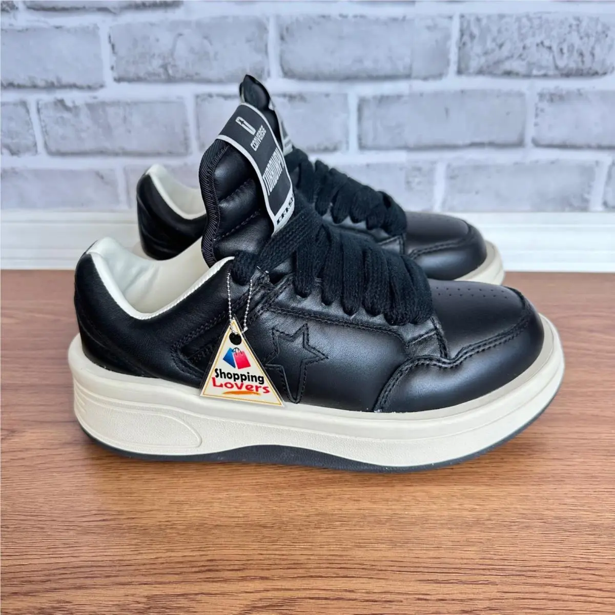 ⭐converse x Rick Owens x Drkshdw Turbowpn Black Cream Sz 6.5 Mens Shoes A12063C⭐