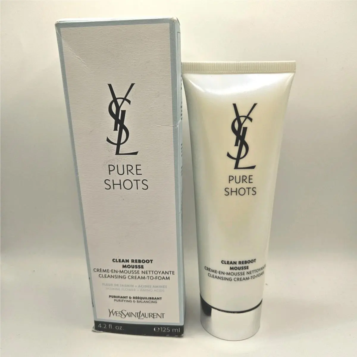 Yves Saint Laurent Ysl Pure Shots Clean Reboot Cream-to-foam Cleanser - 4.2 Oz