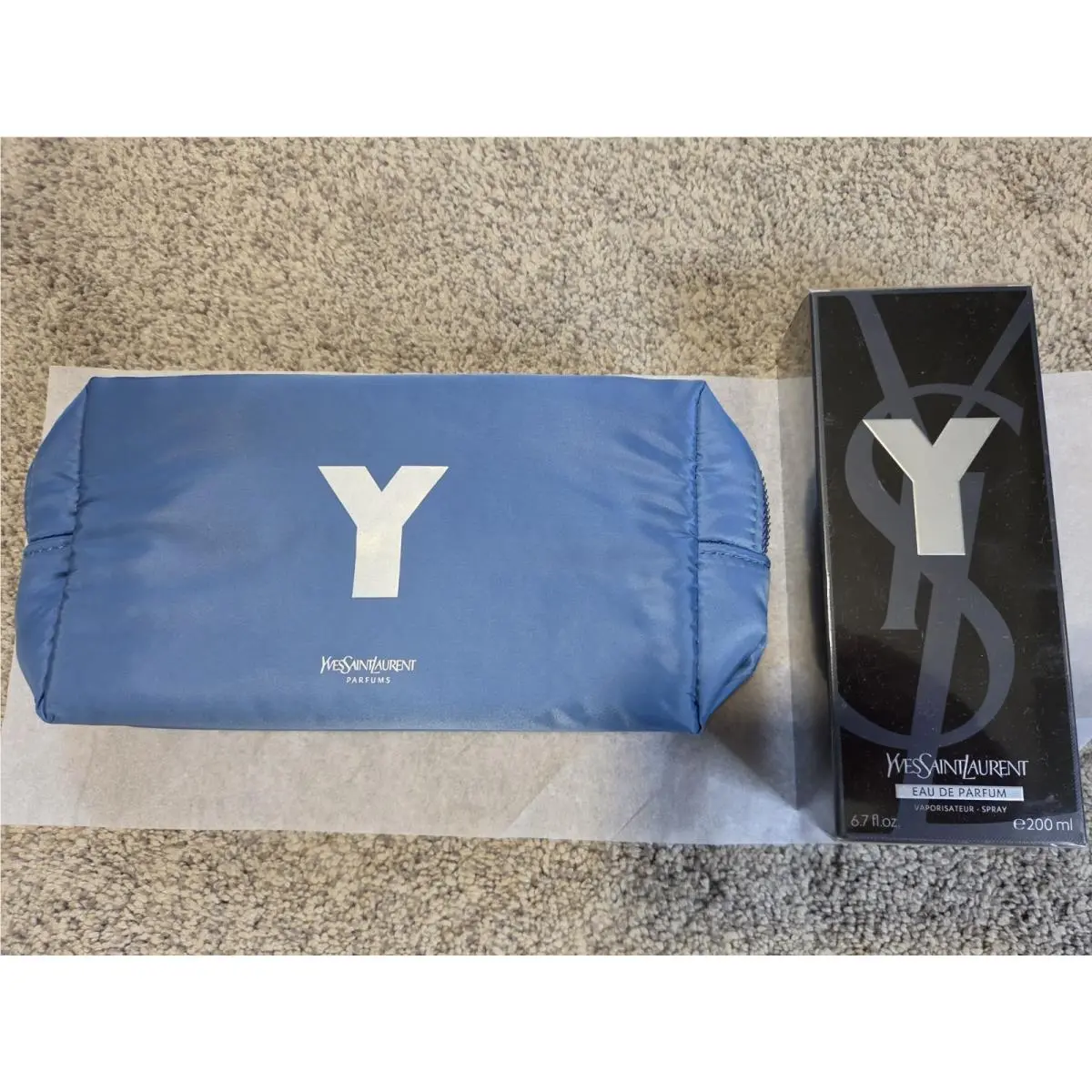 Yves Saint Laurent Ysl Y Edp Spray 6.7 Fl. Oz. / 200 mL Ysl Y Travel Bag