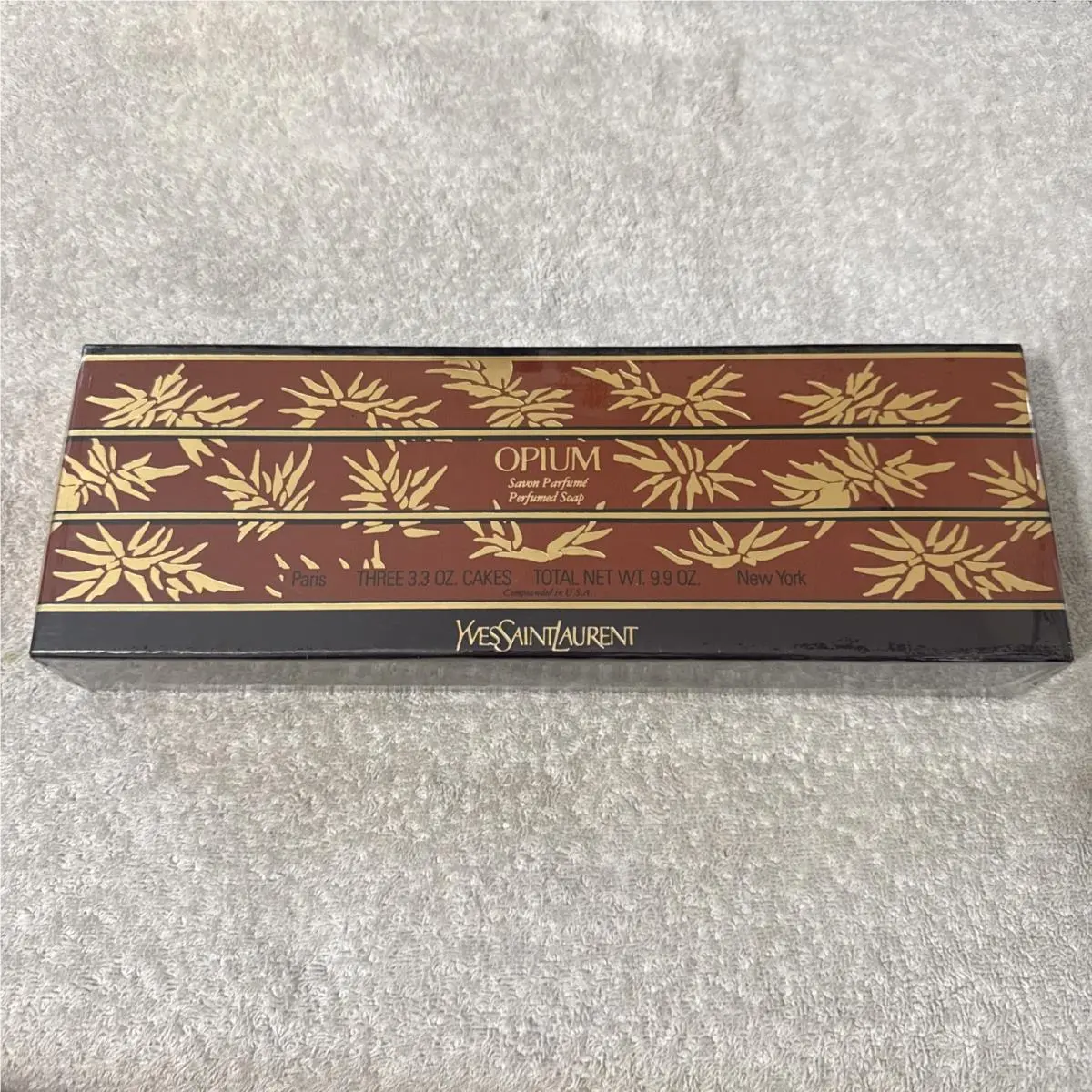 Opium Perfumed Soaps Yves Saint Laurent 9.9 oz Scent 3 Cakes