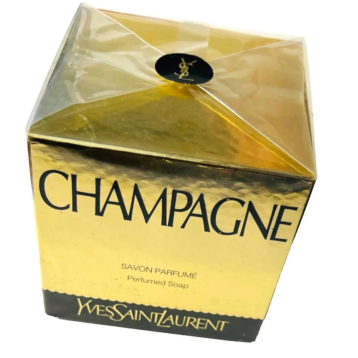 Vintage Yves Saint Laurent Champagne Perfumed Soap 3.5 oz W/soap Dish
