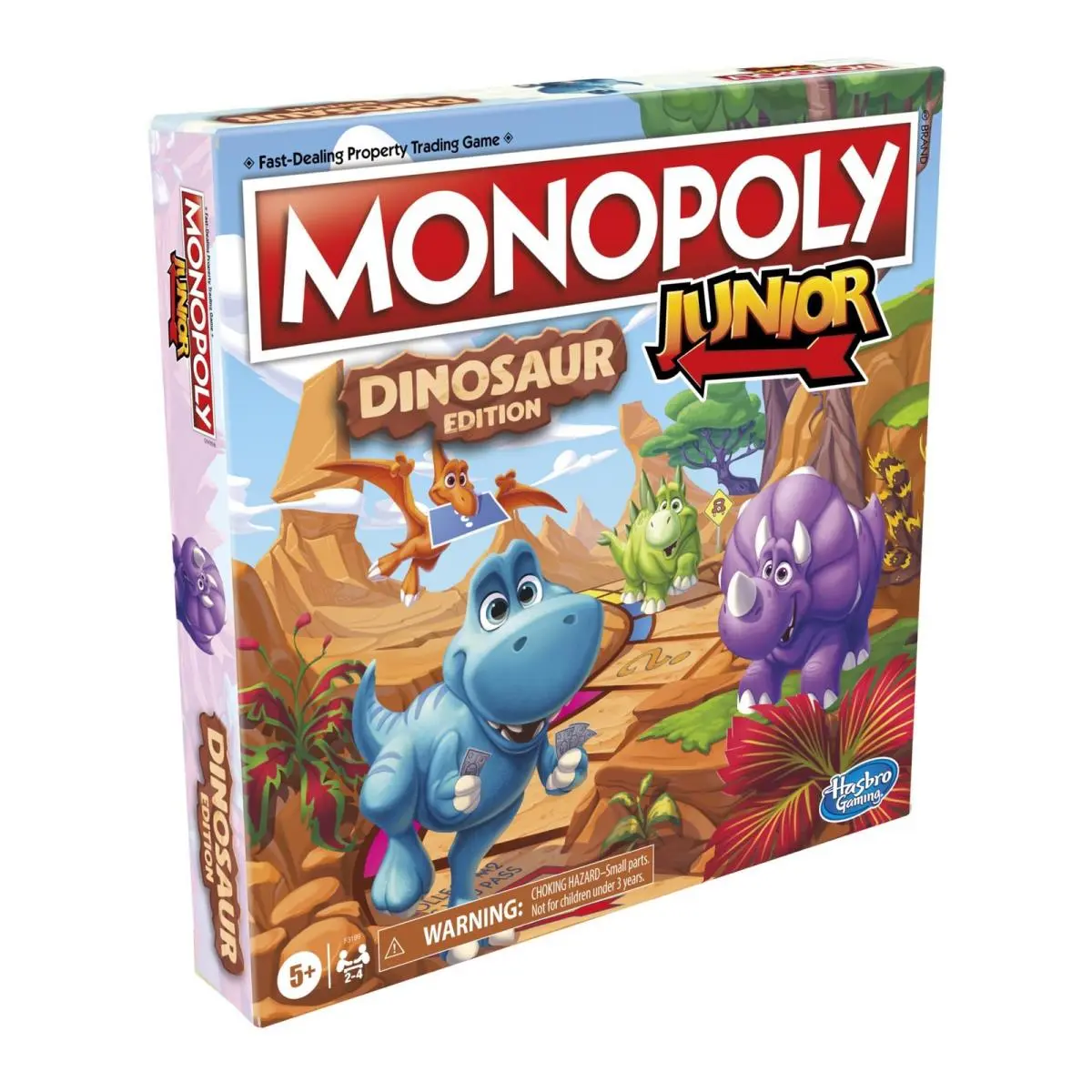 Hasbro Gaming Monopoly Junior Dinosaur Edition Game Kids Board Games with