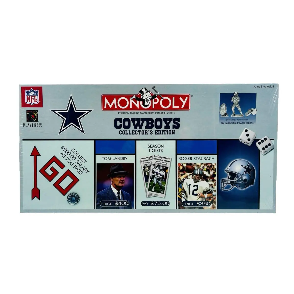 New/sealed 2003 Monopoly Nfl Dallas Cowboys Collector`s Edition Board Game