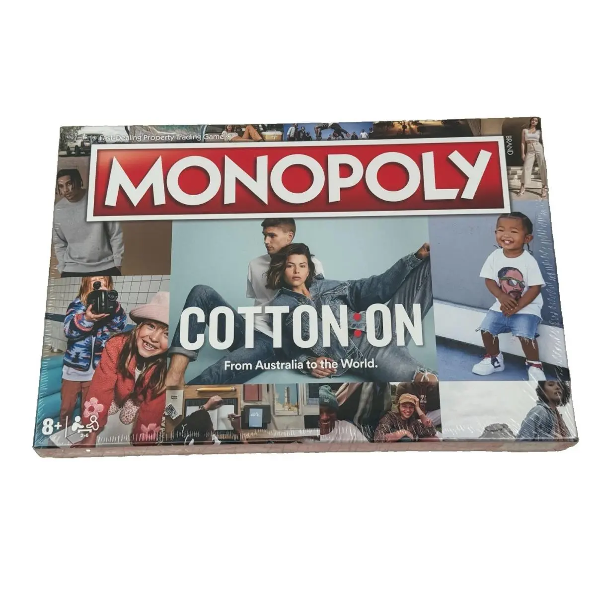 Monopoly Cotton: On From Australia to The World Board Game New—in Shrinkwrap