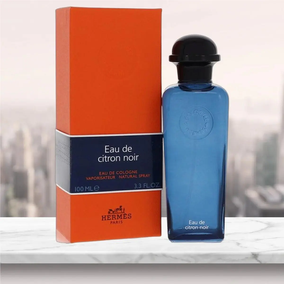 Eau De Citron Noir Eau De Cologne Spray Unisex By Hermes - 3.3 oz