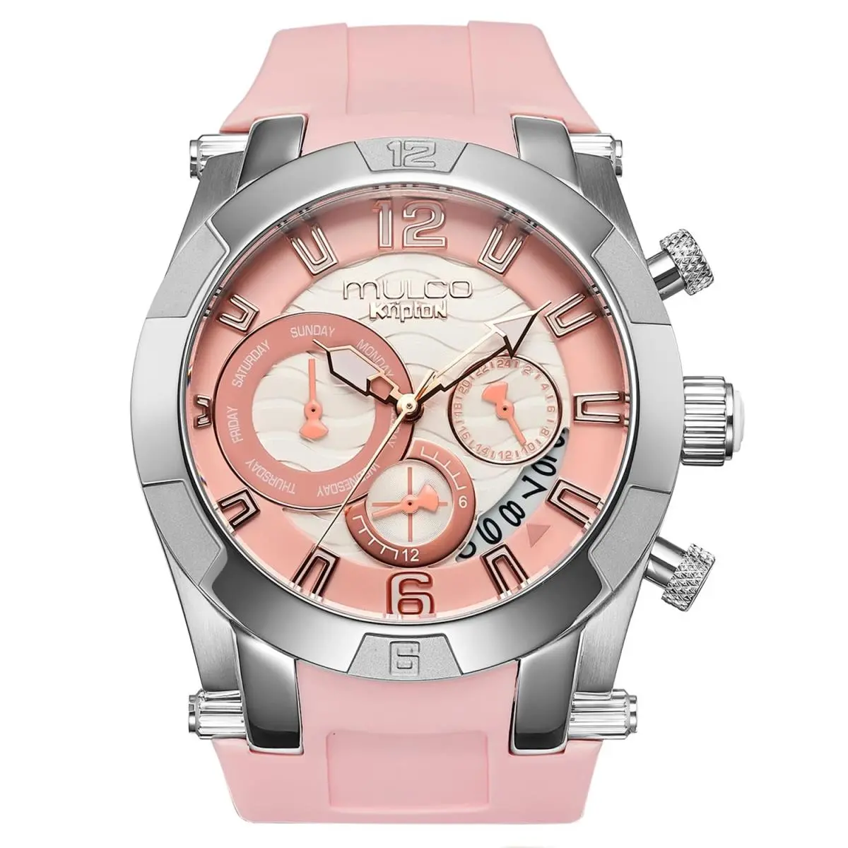Mulco Luxury Waterproof Watch For Women Rose Gold Stainless Steel Analog