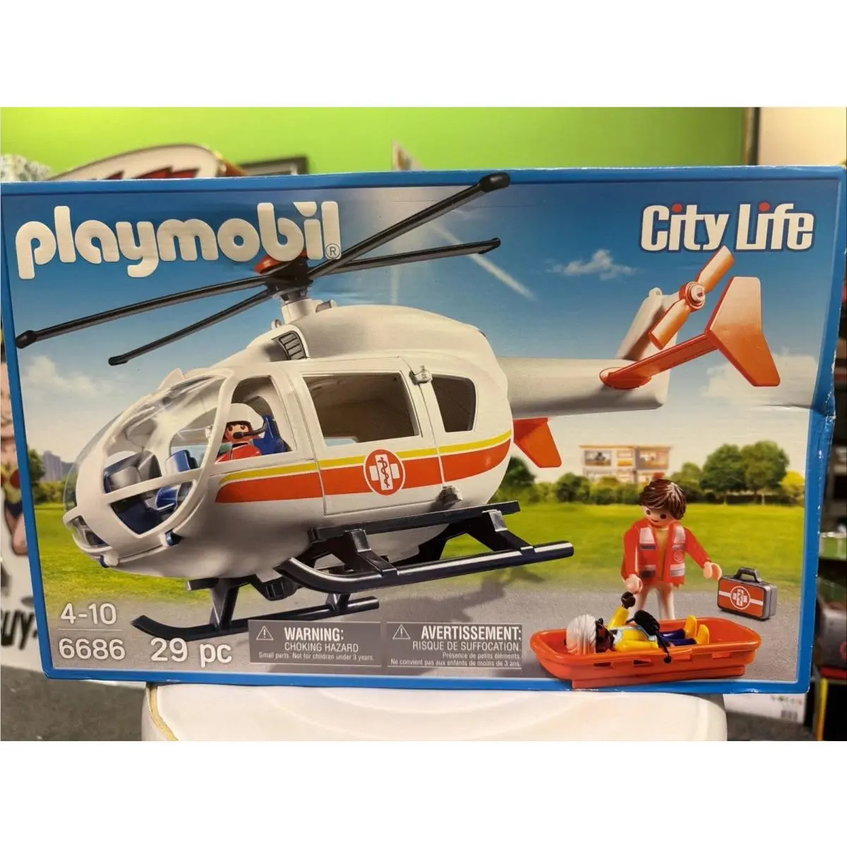 Playmobil City Life Hospital Medical Helicopter 6686