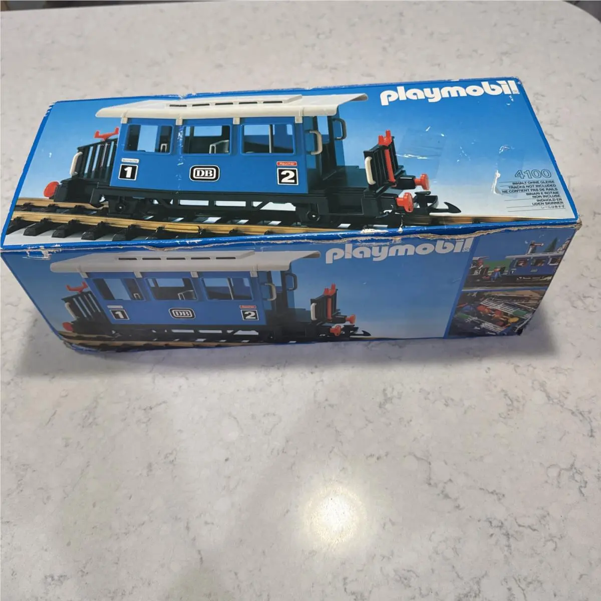 Playmobil 4100 Blue Passenger Car - Mint Same Scale as Lgb