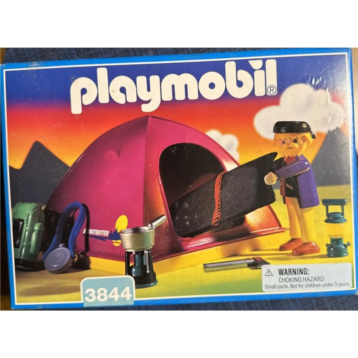 Vintage Playmobil 3844 Camp Setup
