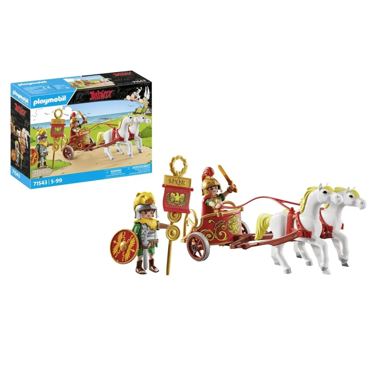 Playmobil Asterix 71543 Romeinse Strijdwagen Reis Door Het Land Inclusief Afne