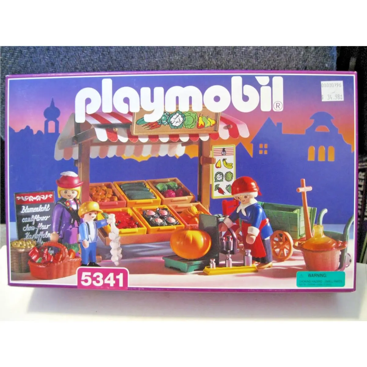 Playmobil 1996 5341 Victorian Produce Stand Set