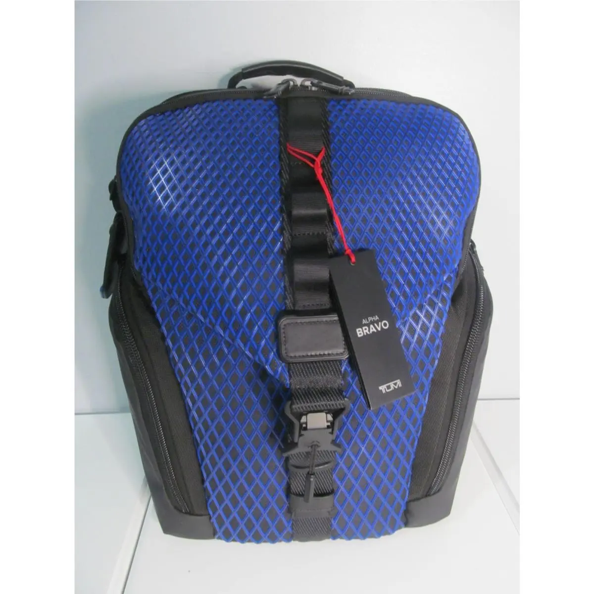 New-tumi Alpha Bravo Barksdale 16” Laptop Backpack - Electric Blue Black