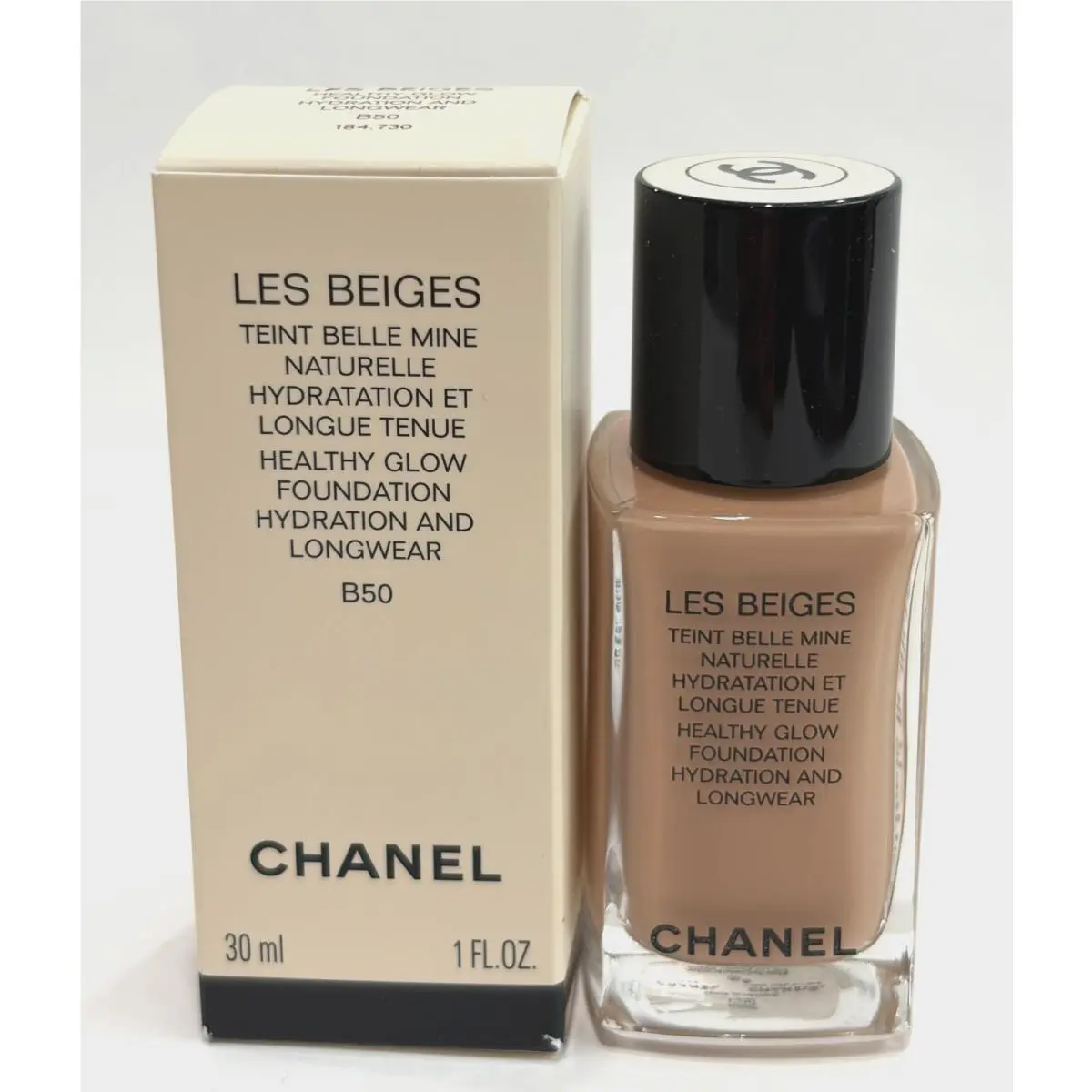 Chanel Les Beiges Healthy Glow Hydration Longwear Foundation B50 1 fl oz 30ml