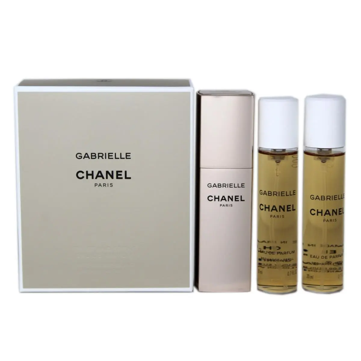 Chanel Gabrielle Twist and Spray Eau DE Parfum Purse Spray 3x20 ML/3x0.7 Fl.oz