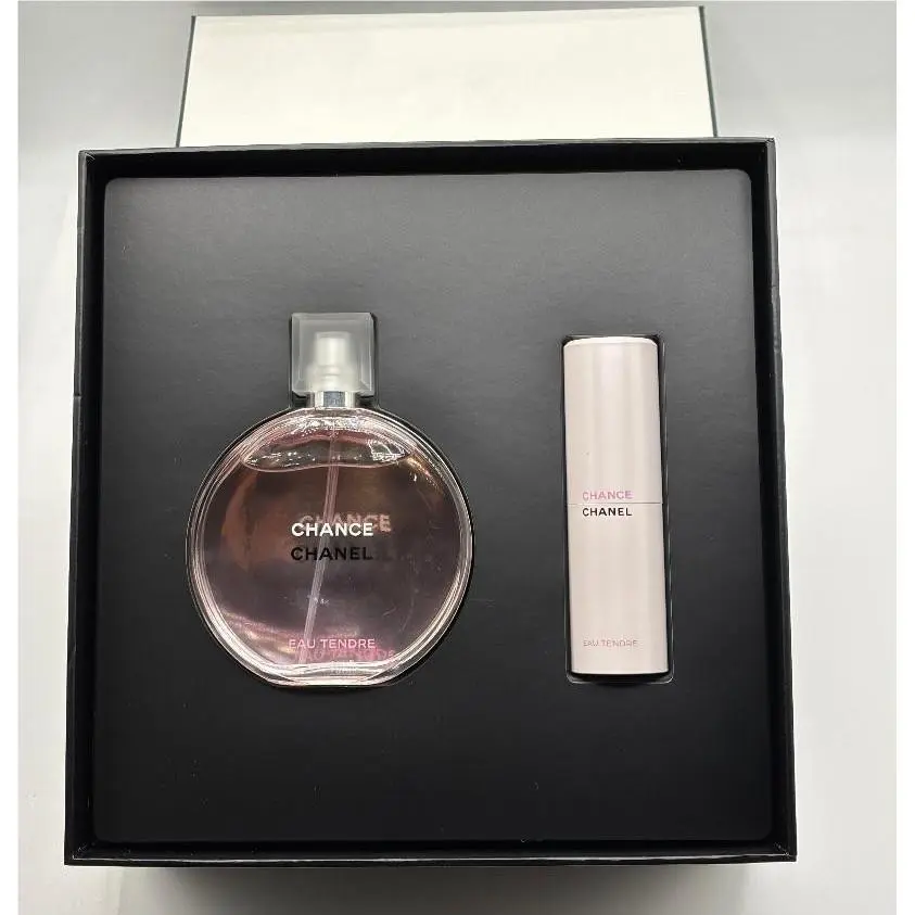 Chanel Chance Eau Tendre Edt 3.4 oz + Twist Spray 20ml Gift Set Box