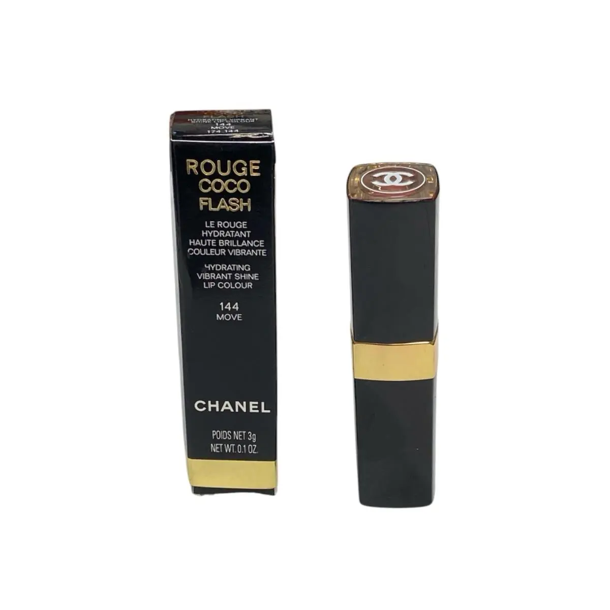 Chanel Rouge Coco Flash Lipstick 144 Move 0.1 OZ 3G Rare