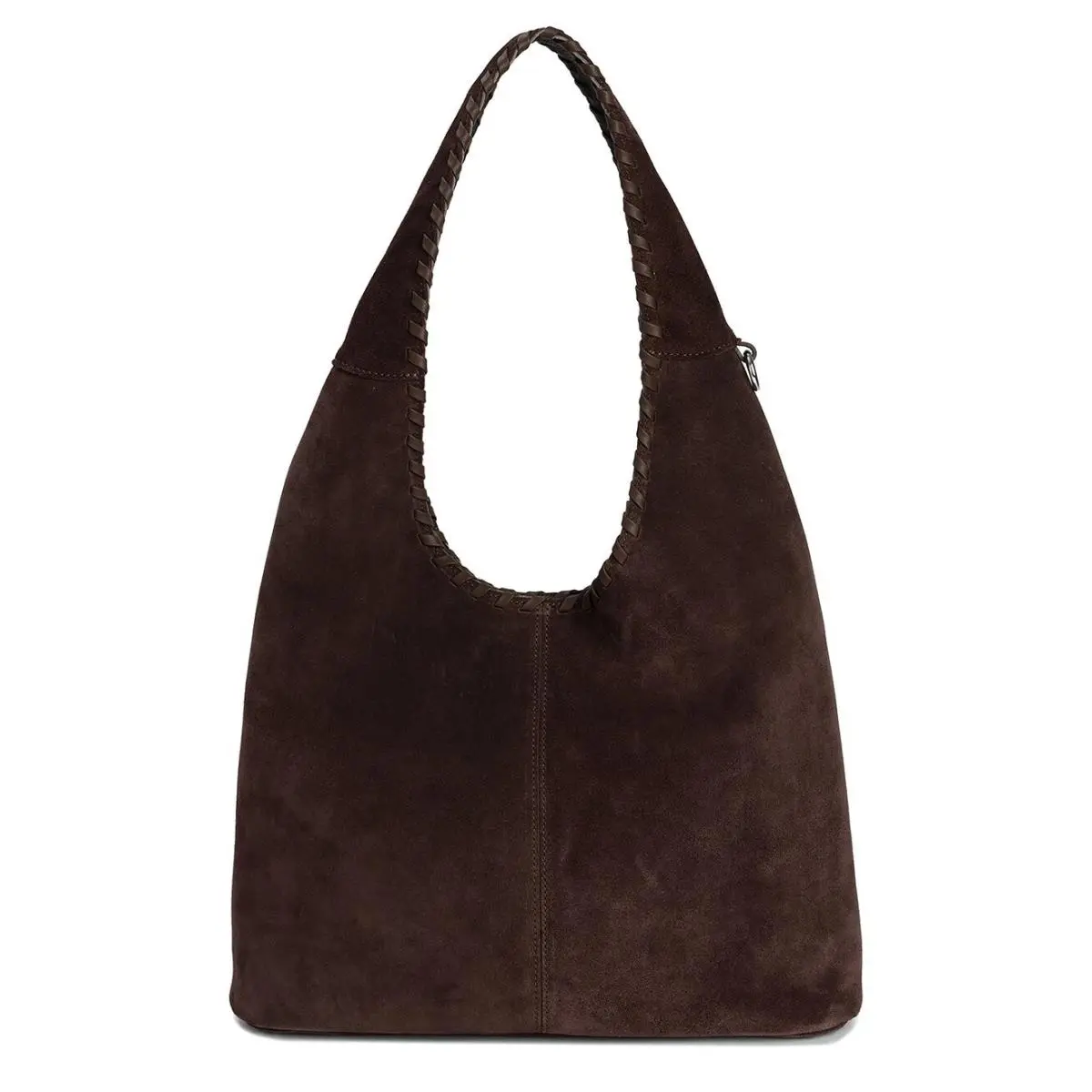 Tiffany Fred Paris Suede Hobo Bag Darkl Brown