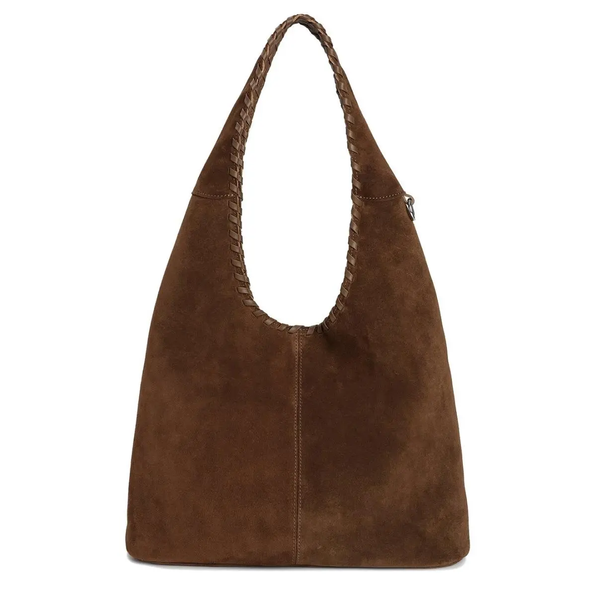 Tiffany Fred Paris Suede Hobo Bag Caramel Brown