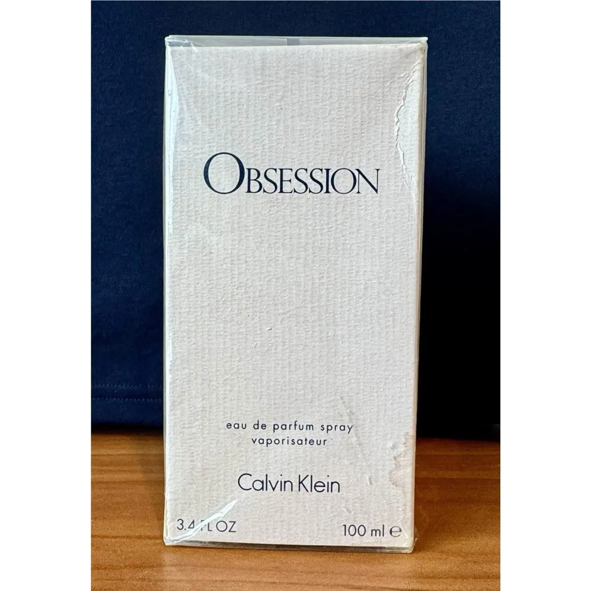Vtg Calvin Klein Obsession Edp Spray 3.4 oz 100 ml Parfum Old Formula 1989