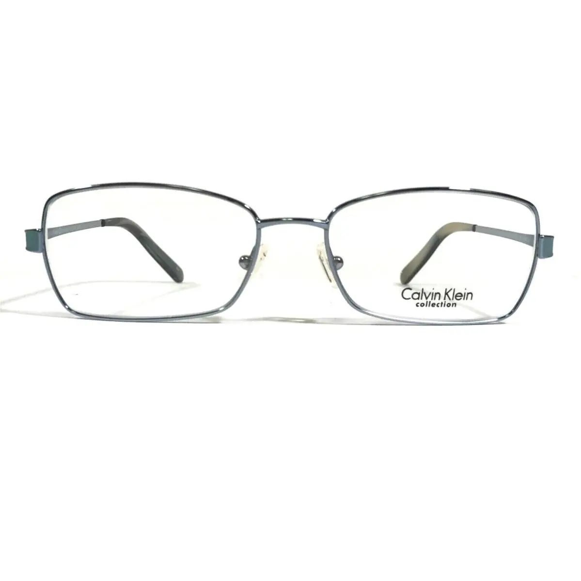 Calvin Klein CK7418 336 Eyeglasses Frames Blue Rectangular Wire Rim 54-16-140