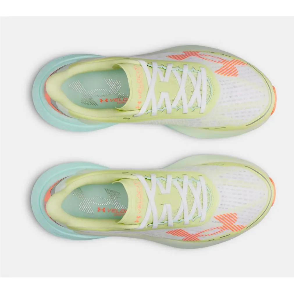 Under Armour shoes - Under Armour Veloce - Veloce - White / Refresh Mint / Electric Tangerine - 105 1