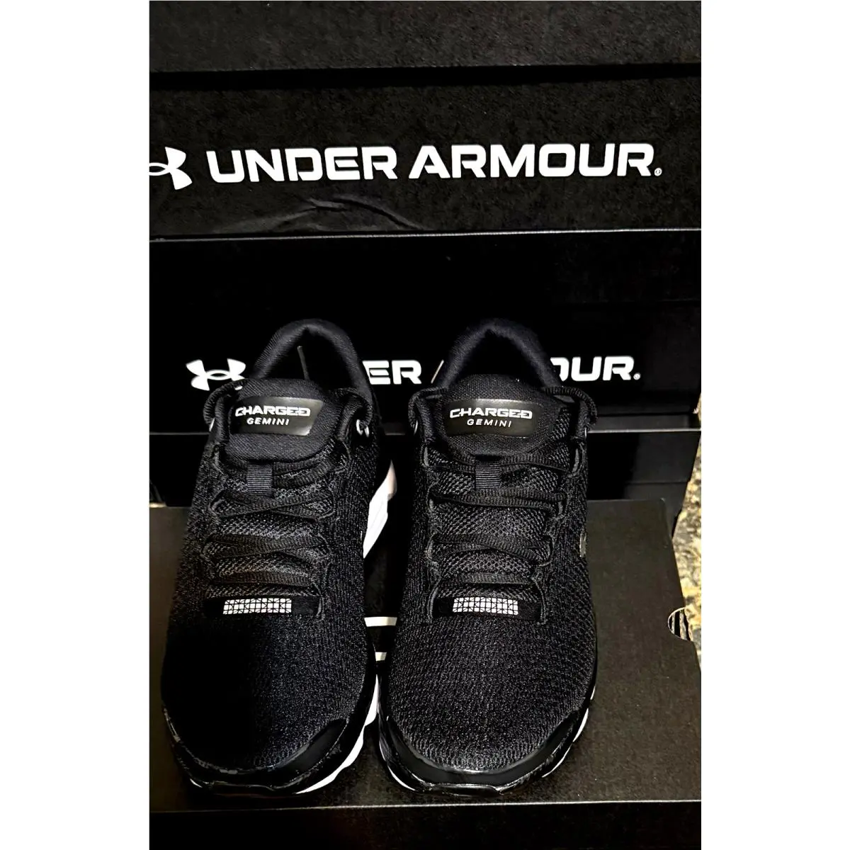 Under Armour shoes - Under Armour Charged Gemini - Charged Gemini - 3026501 001 - Black/White 9