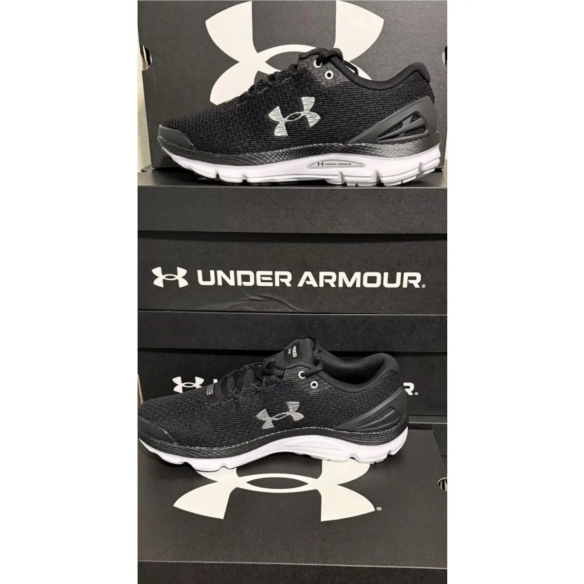 Under Armour shoes - Under Armour Charged Gemini - Charged Gemini - 3026501 001 - Black/White 5