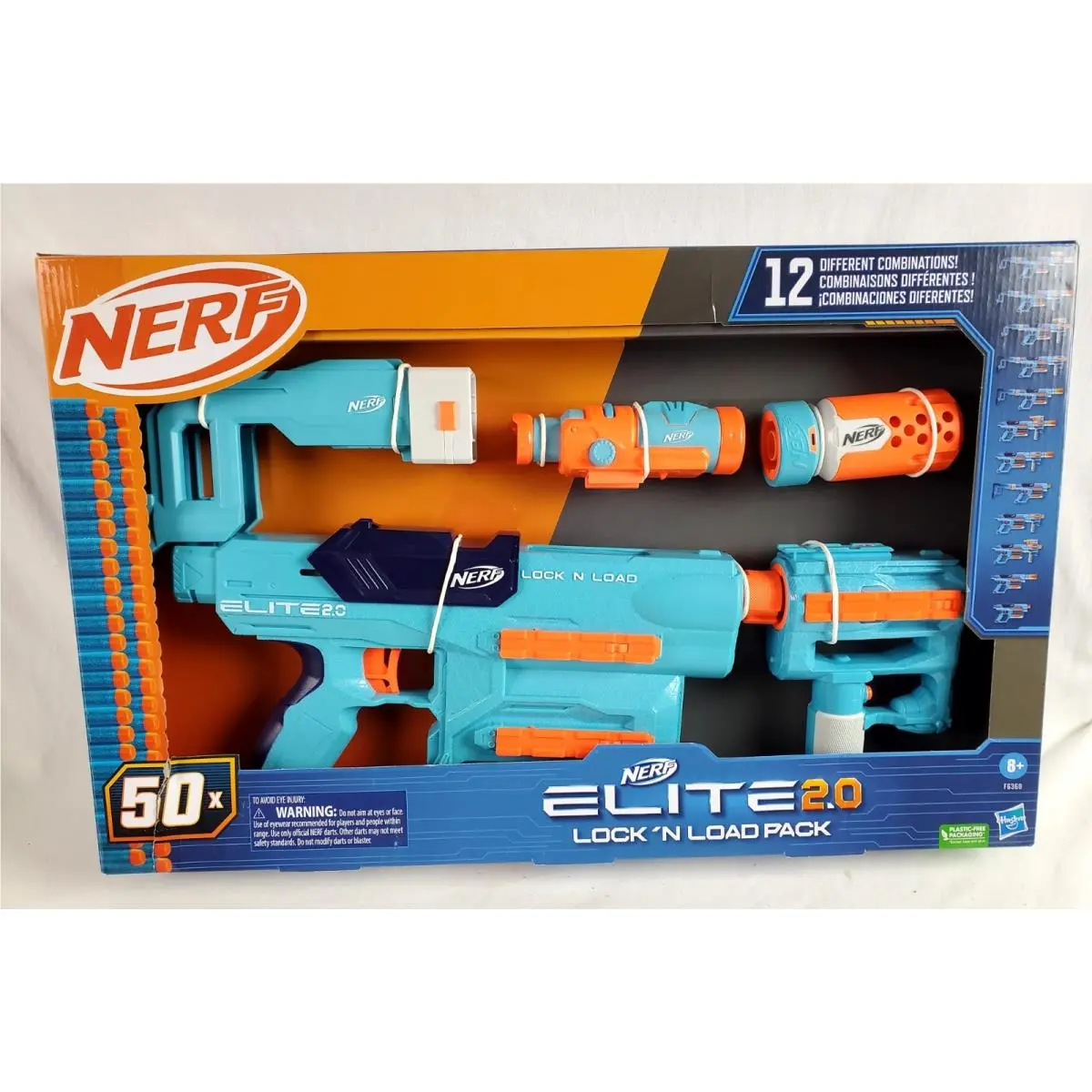 Nerf Elite 2.0 Lock N Load Blaster Pack w/ 50 Darts