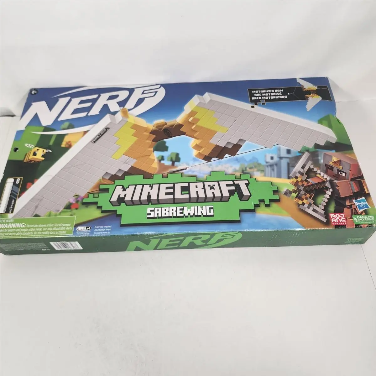Nerf Minecraft Sabrewing Motorized Bow Blaster F4733 Hasbro